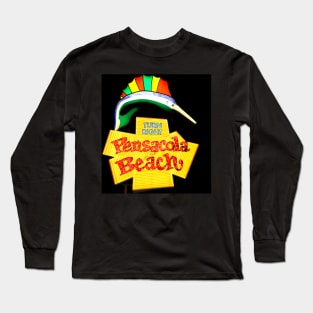 Pensacola Beach Sign Long Sleeve T-Shirt